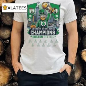 2024 Boston Celtics Eastern Conference Champions Fan Celebrating T Shirt