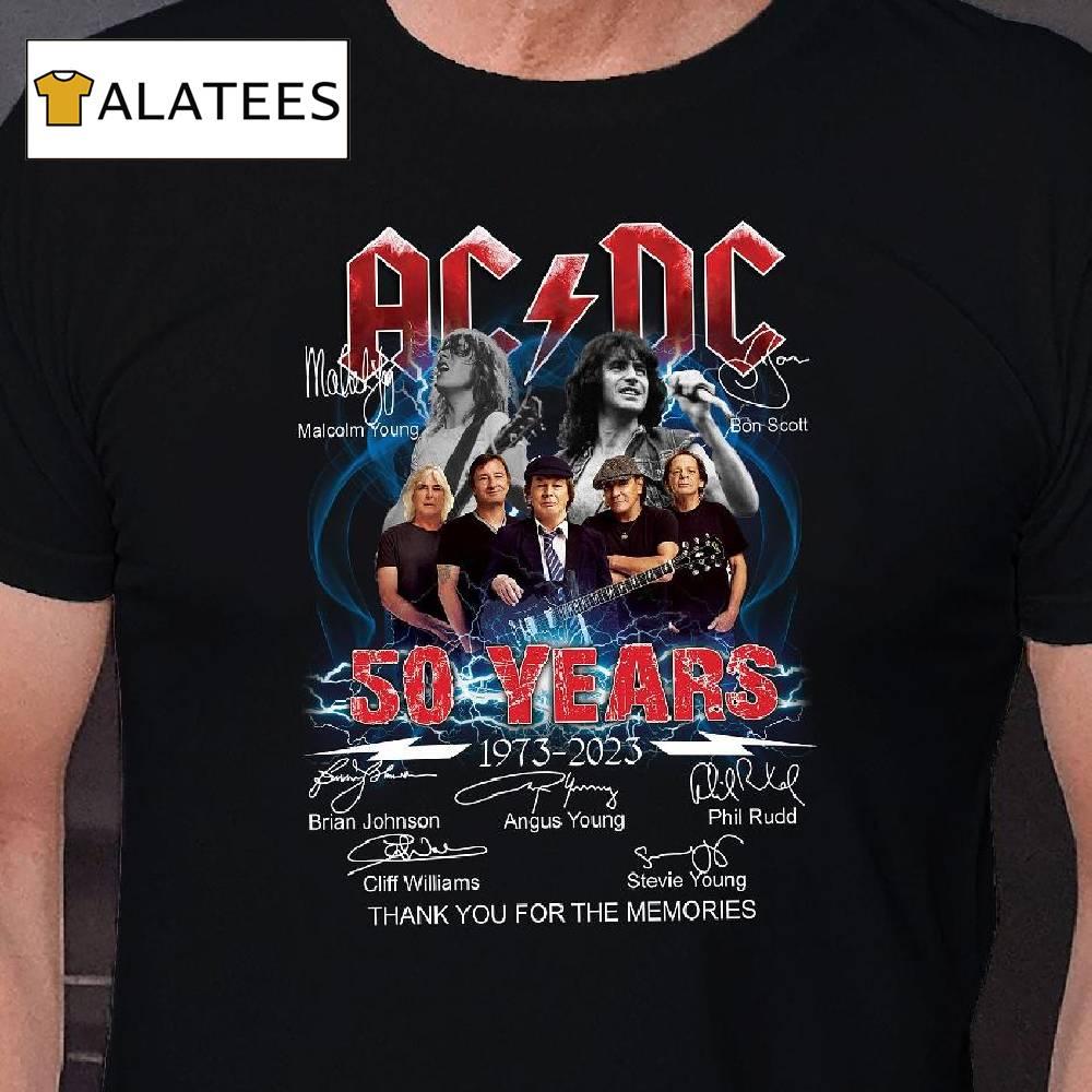 Acdc Band 50th Anniversary 1973 - 2023 Signature Shirt