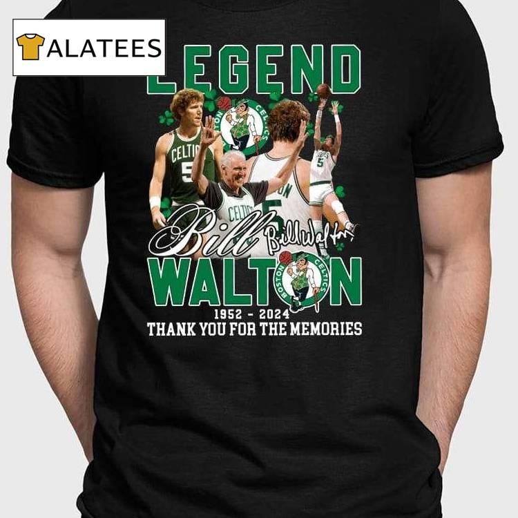 Bill Walton Celtics 1952-2024 Thank You For The Memories Shirt