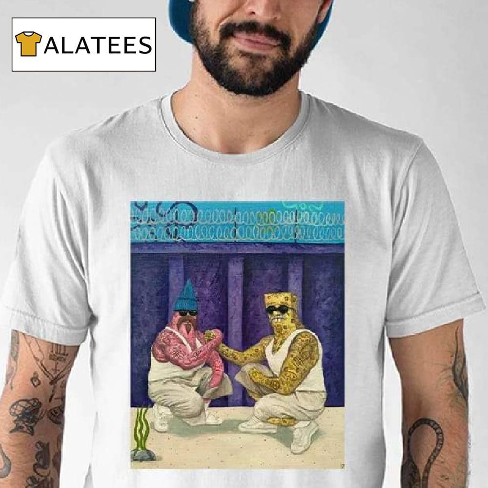 Cholobob Spongebob And Pinhead Vato Shakin Patrick Hands Bro Shirt