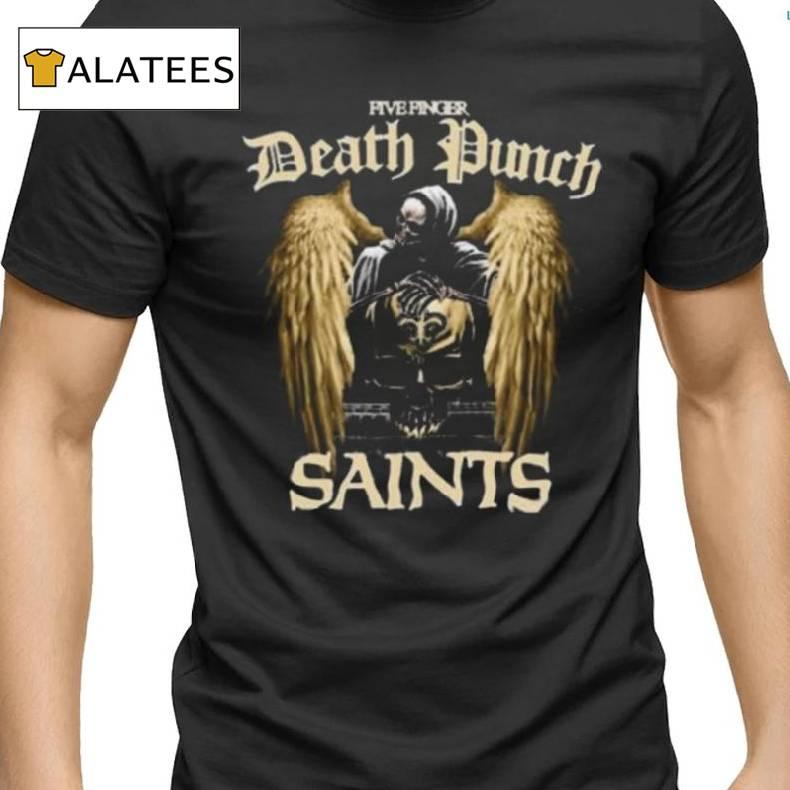 Five Finger Death Punch New Orleans Saints Shirt