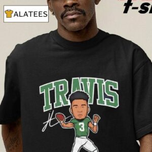 Funny Jordan Travis New York Jets Cartoon Signature Shirt