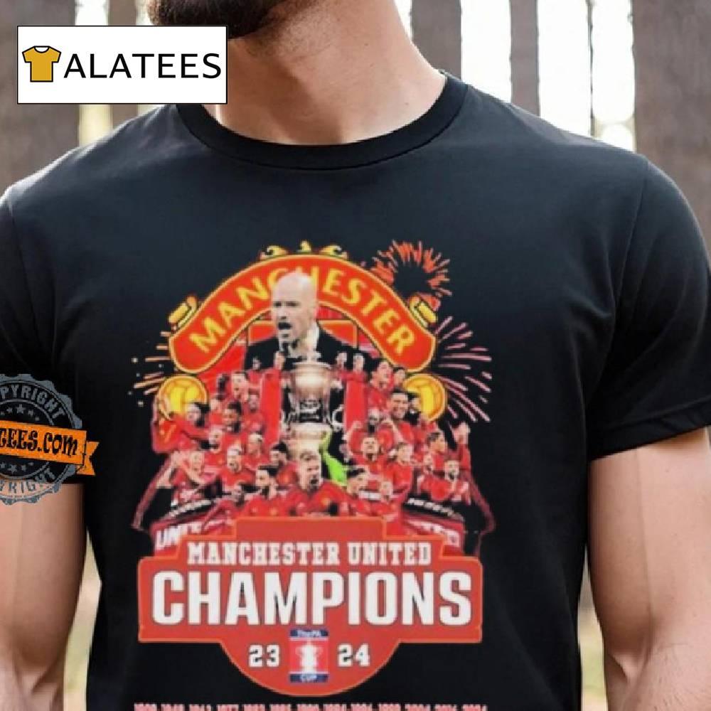 Manchester United Fa Cup Champions 23 24 Firework T Shirt