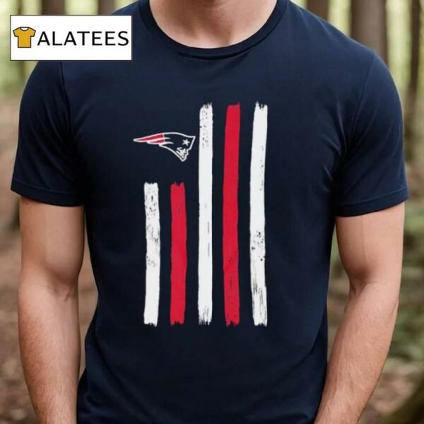 New England Patriots Brushstroke Flag 4th Of July 2024 Shirt