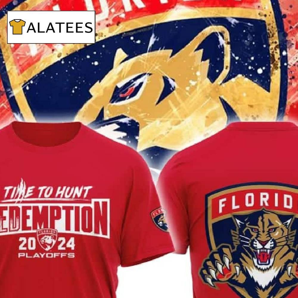 Panthers 2024 Stanley Cup Playoff Time To Hunt Redemption Shirt