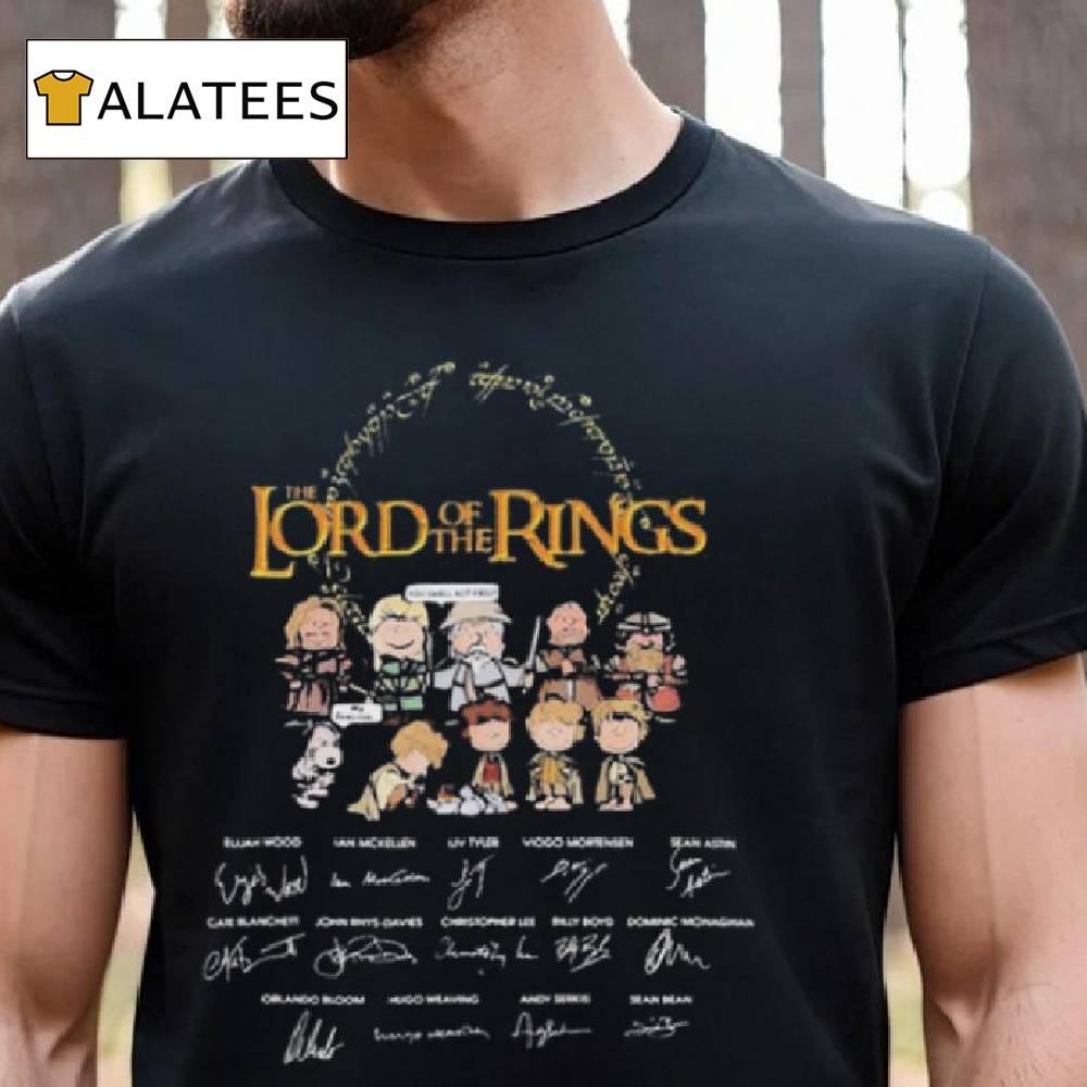 Peanut Characters The Lord Of The Rings Signatures Shirt