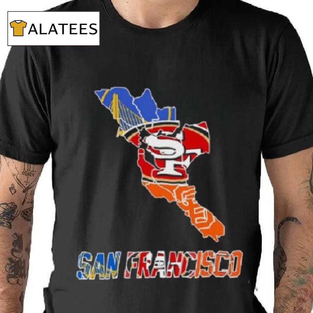 San Francisco Map Sports Teams Logo Shirt