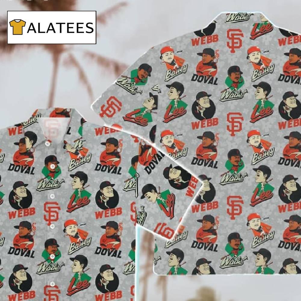 Sf Giant Players Aloha Shirt 2024 Giveaway