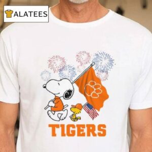 Snoopy Football Happy 4th Of July Clemson Tigers Shirt