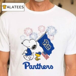 Snoopy Football Happy 4th Of July Pittsburgh Panthers Shirt