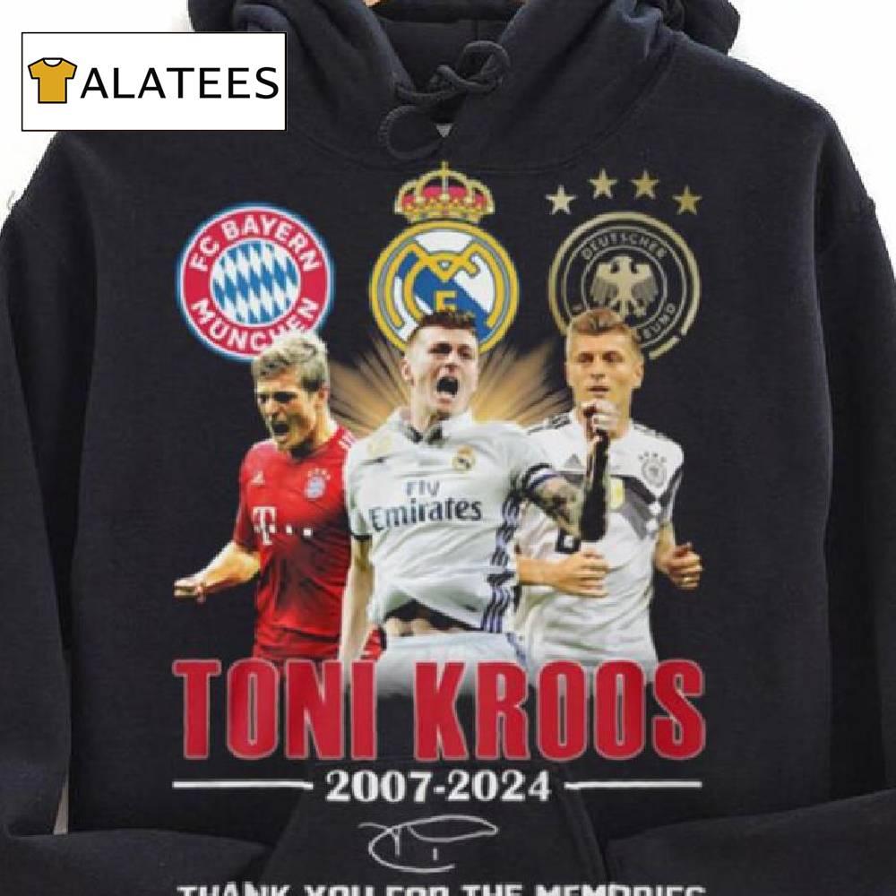 Toni Kroos 2007 2024 Bayern Munchen Real Madrid Thank You For The Memories T Shirt