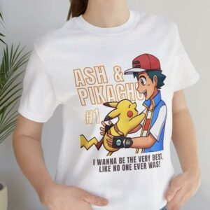 Ash & Pikachu Pokemon Shirt