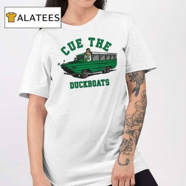 Cue The Duck Boats Boston Champs Shirt
