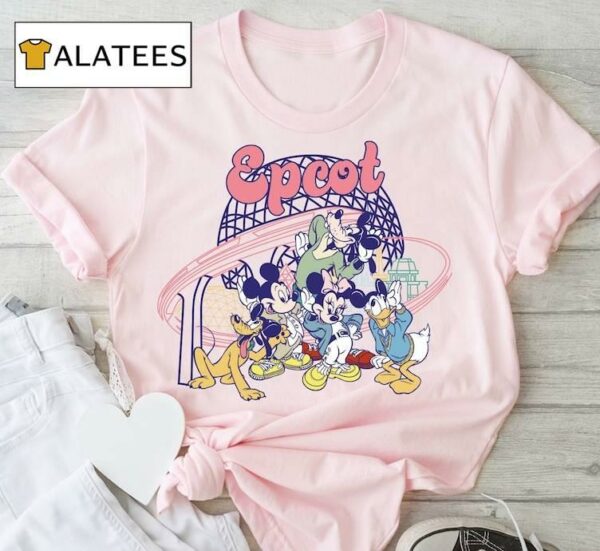Disney Epcot Shirt, Mickey And Friends