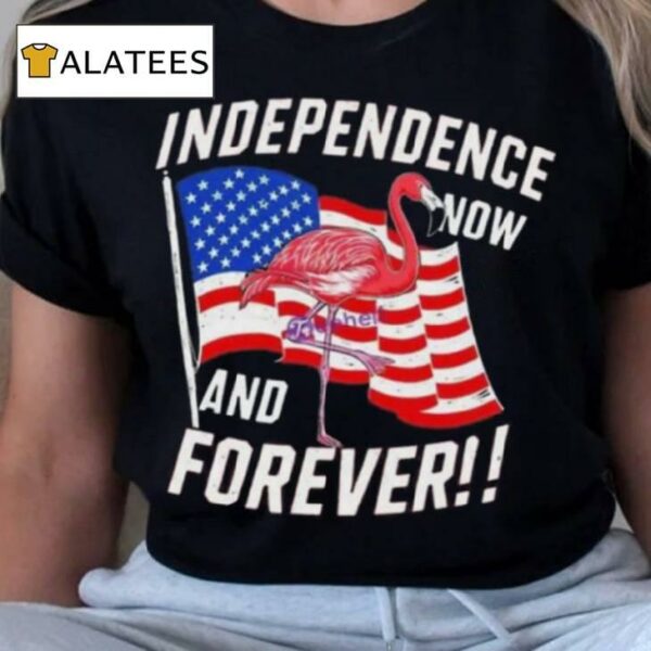 Independence Now And Forever Flamingo 4th Of July Shirt