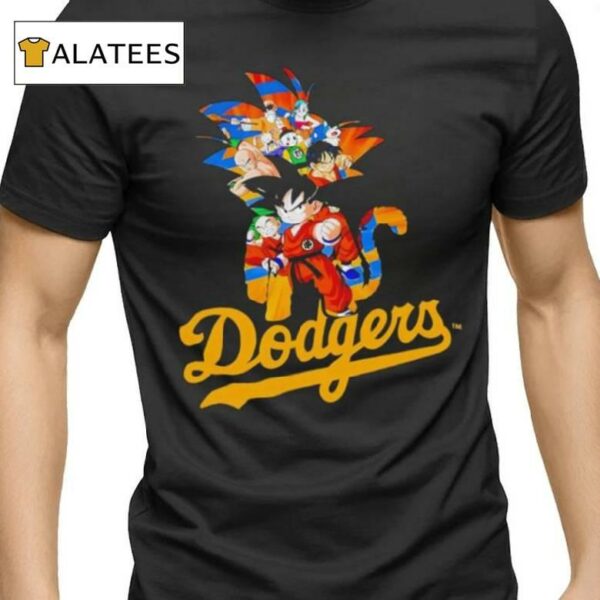 Mlb Anime Dragon Ball Dodgers Cartoon Baseball Meme Shirt