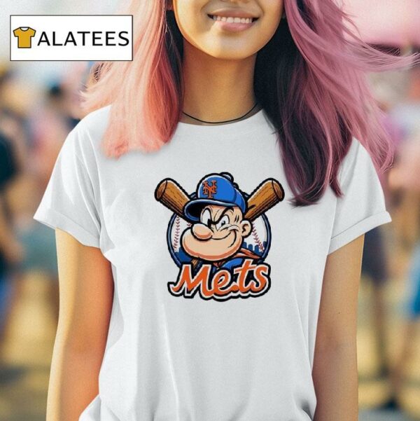 New York Mets Baseball Cartoon Character Tshirt