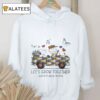 Peanuts Snoopy And Charlie Browns Lets’ Grow Together Autism Awareness Shirt