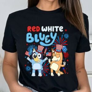 Red White Bluey Shirt, Fourth Of July