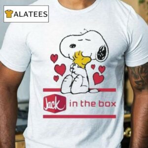 Snoopy And Woodstock Loves Jack In The Box Logo Shirt