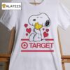 Snoopy And Woodstock Loves Target Logo Shirt