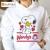 Snoopy And Woodstock Loves Wendy’s Logo Shirt