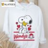 Snoopy And Woodstock Loves Wendy’s Logo Shirt