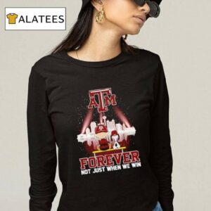 Snoopy Texas Am Aggies Baseball Forever Not Just When We Win Signature Shirt