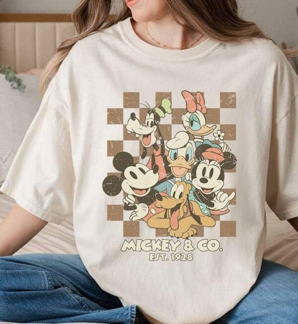 Vintage Mickey & Co 1928 Shirt, Mickey And Friends